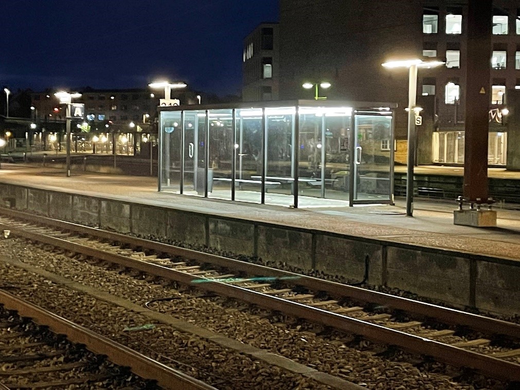 Venterum på Næstved station