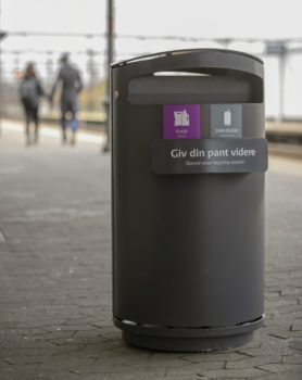 Nye affaldsspande sat op på Roskilde station